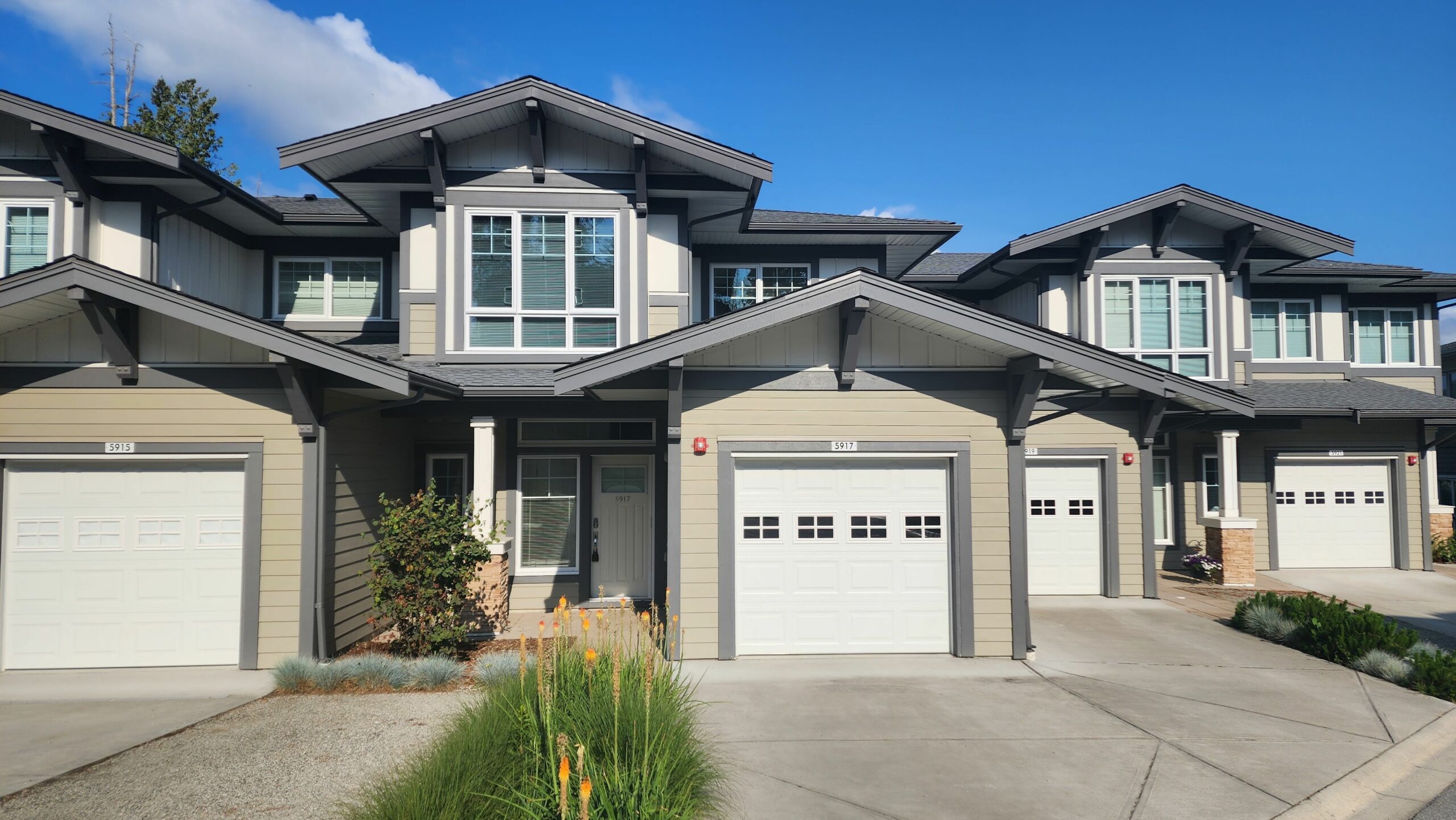 A townhouse; a perfect starter home for a first-time homebuyer